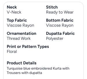 Elegant Teal Kurta Set with Dupatta