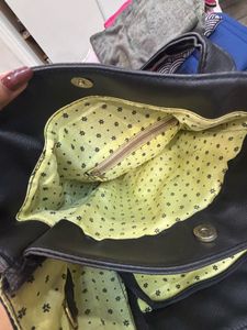 Chic Black Faux Leather Tote Bag