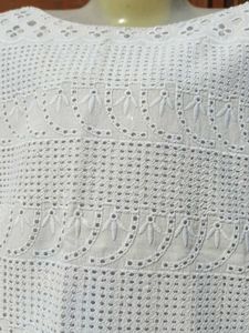 Elegant White Embroidered Dress