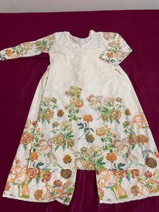 Elegant Floral Print Kurta Set