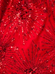 Sparkling Red Sequin Party Mini Dress