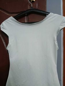 Basic Light Blue Short Sleeve Top