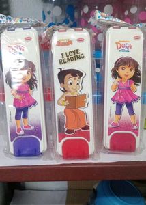3 Pieces Dora & Chhota Bheem Pencil Box