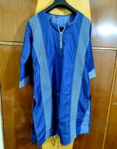 Blue Patterned Kurti