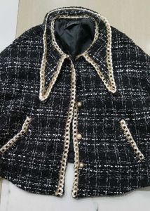 Stylish Tweed Cropped Jacket