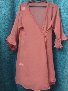 Sheer Wrap Kimono Nightie
