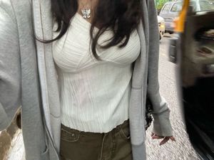 Flowy White y2k top