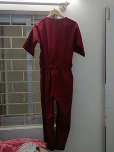 Stylish Maroon Jumpsuit