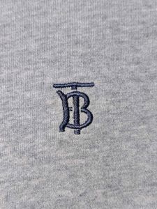 Burberry Grey Zip-Up Hoodie