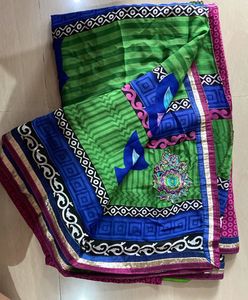 Floral Print Saree
