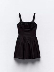 Classic Black Sleeveless Mini Dress