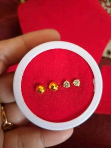 Stud Earring Set - Gold