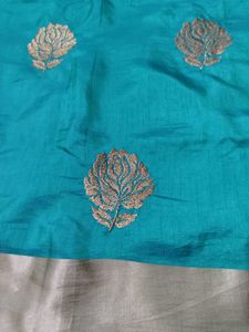 elegant sea green saree