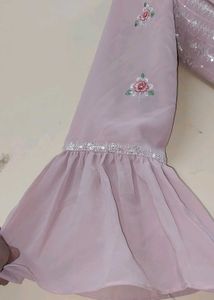 Elegant Lilac Kurta Set with Sharara