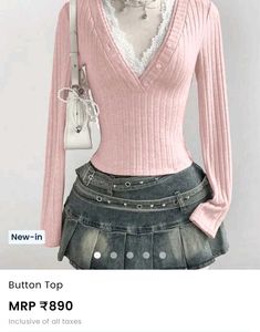 Pink lace top