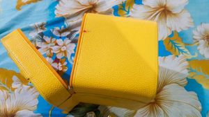 Bright Yellow Cosmetic/Toiletry Bag