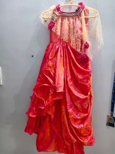 Girls Festive Gown with Pearls