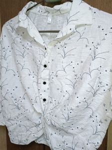 Shirt Type Crop Top