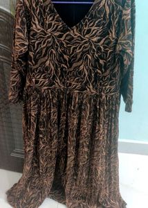 Elegant Printed Long Dress
