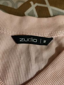 Zudio Ribbed Pink Top