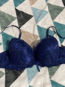 34B Navy Blue Lace Bra