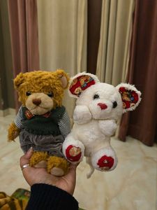 Vintage Teddy Bear Duo