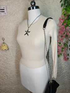 Zara Ribbed Knit Top