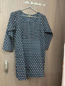 New pure cotton Stylish Teal Printed Kurta
