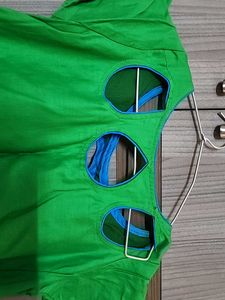 Green  Kurti With Dupatta