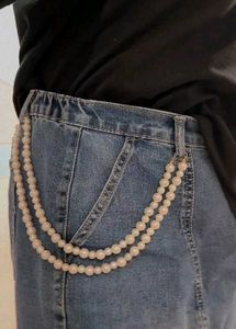 Pearl Beaded Belt Accessory