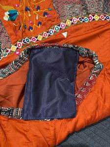 Beautiful orange &amp; Purple Lehenga Choli Set