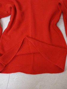 Red Knit Top