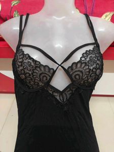 Black Lace Lingerie Babydoll