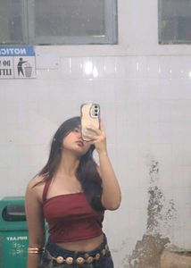 red halter neck top