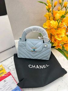 Chanel Handbag - Sky Blue Chevron