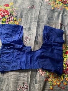 Teal Saree with Floral Motifs