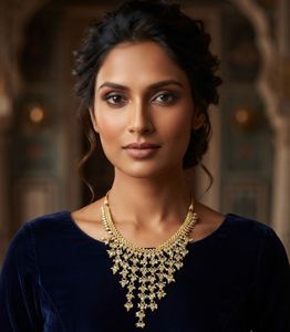 Vintage Gold Plated Indian Necklace
