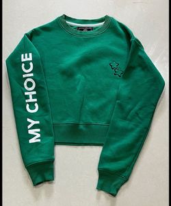 Green "My Choice" Graphic Sweatshirt
