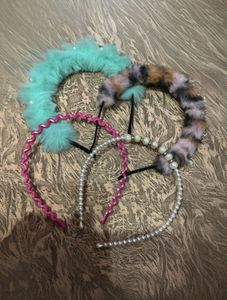 Cute Fuzzy Hairbands Set