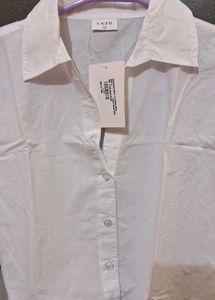 Classic white Button-Up Shirt