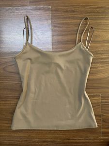 Mango Taupe Spaghetti Strap Cami Top