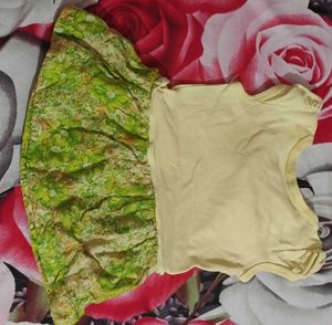 Baby Girl's Yellow &amp; Green Dress