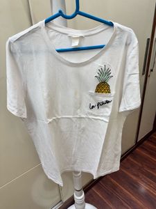 H&amp;M Pineapple Pocket T-Shirt