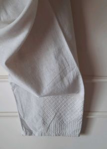 Vintage Cream Khadi fabric embroidered Pant