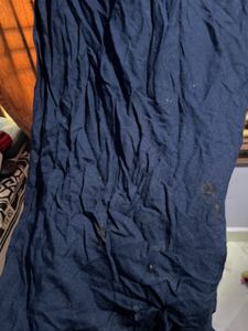 Navyblue Top with stone work(few stains Are There