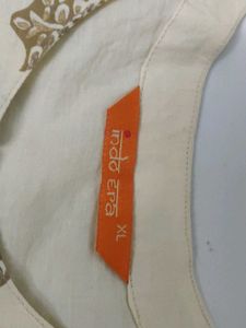 Elegant Cream Ethnic Kurta Set