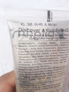 Pilgrim 24k Gold Gel Facewash with Korean White Lo