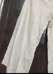 Cream Color Plazo For Girl Or Women 34 Waist