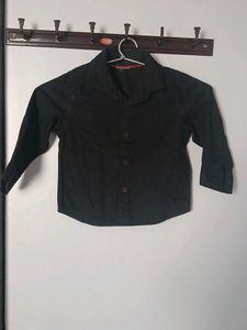 Classic Black Button-Up Shirt