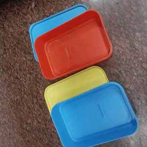 Set of 3 Colorful Lunch Boxes